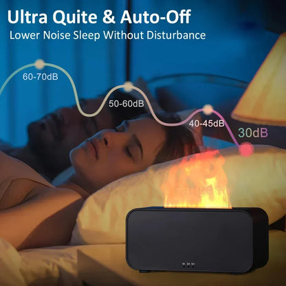 Mini Flame Aroma Humidifier - مرطب الهواء مع ضوء LED